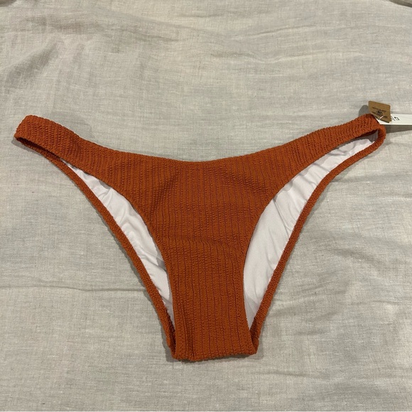 PINK women’s Crinkle Brazilian Bikini Bottom size XXL NEW - Picture 5 of 7